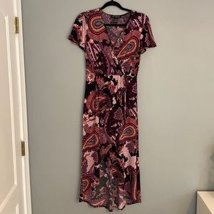Elie McCarthy multicolored high low dress size XS